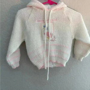 Quiltex Littleknits Beatrix Potter Jemima Puddle Duck Sweater 9M Zipper Warm
